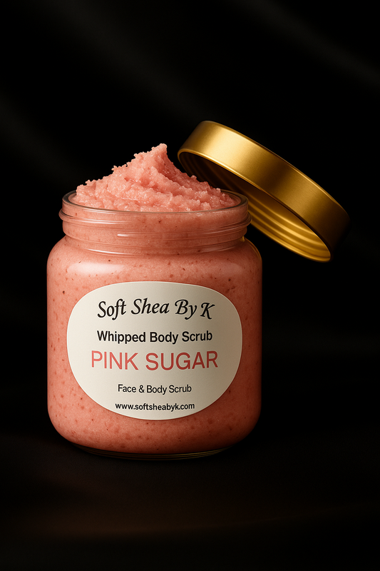 Soft Shea By K Pink Sugar Whipped Scrub (8oz)