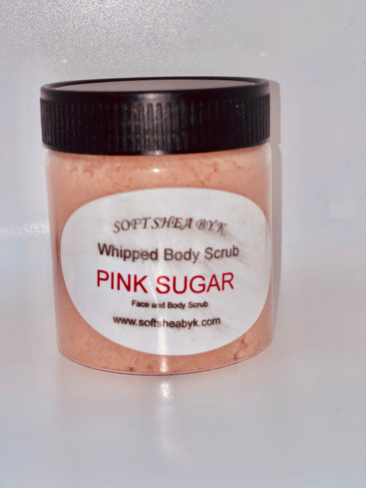 Soft Shea By K Pink Sugar Whipped Scrub (8oz)